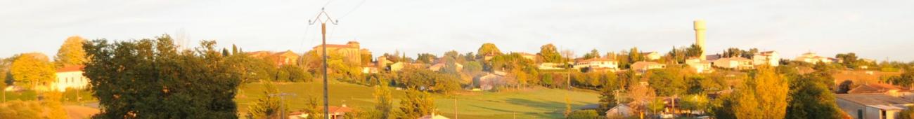 Vue de sous le village aussac